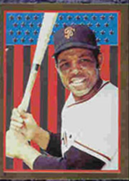1983 Topps Baseball Stickers     003      Willie Mays FOIL
